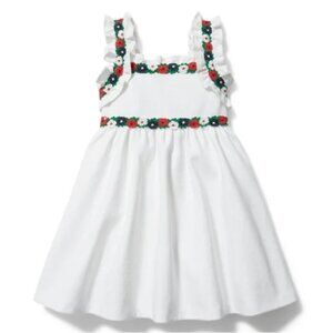 Janie&Jack Crochet Floral Trim Ponte Dress